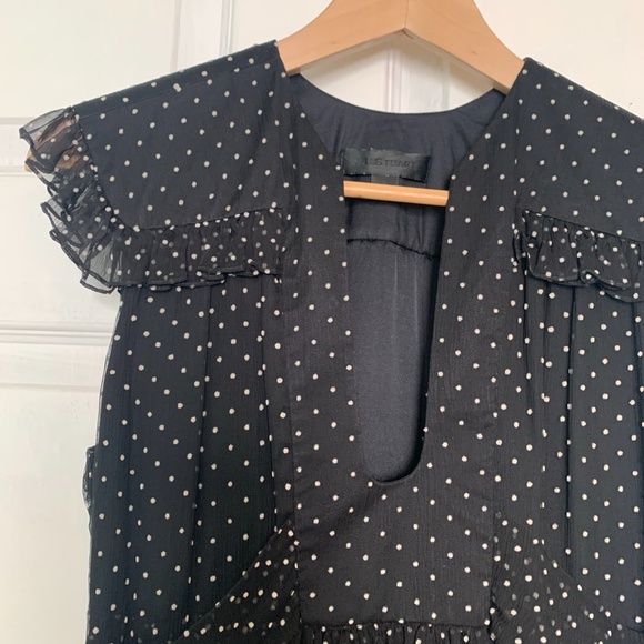 Jill Stuart, Polka Dot Silk Chiffon Dress - Picture 2 of 7